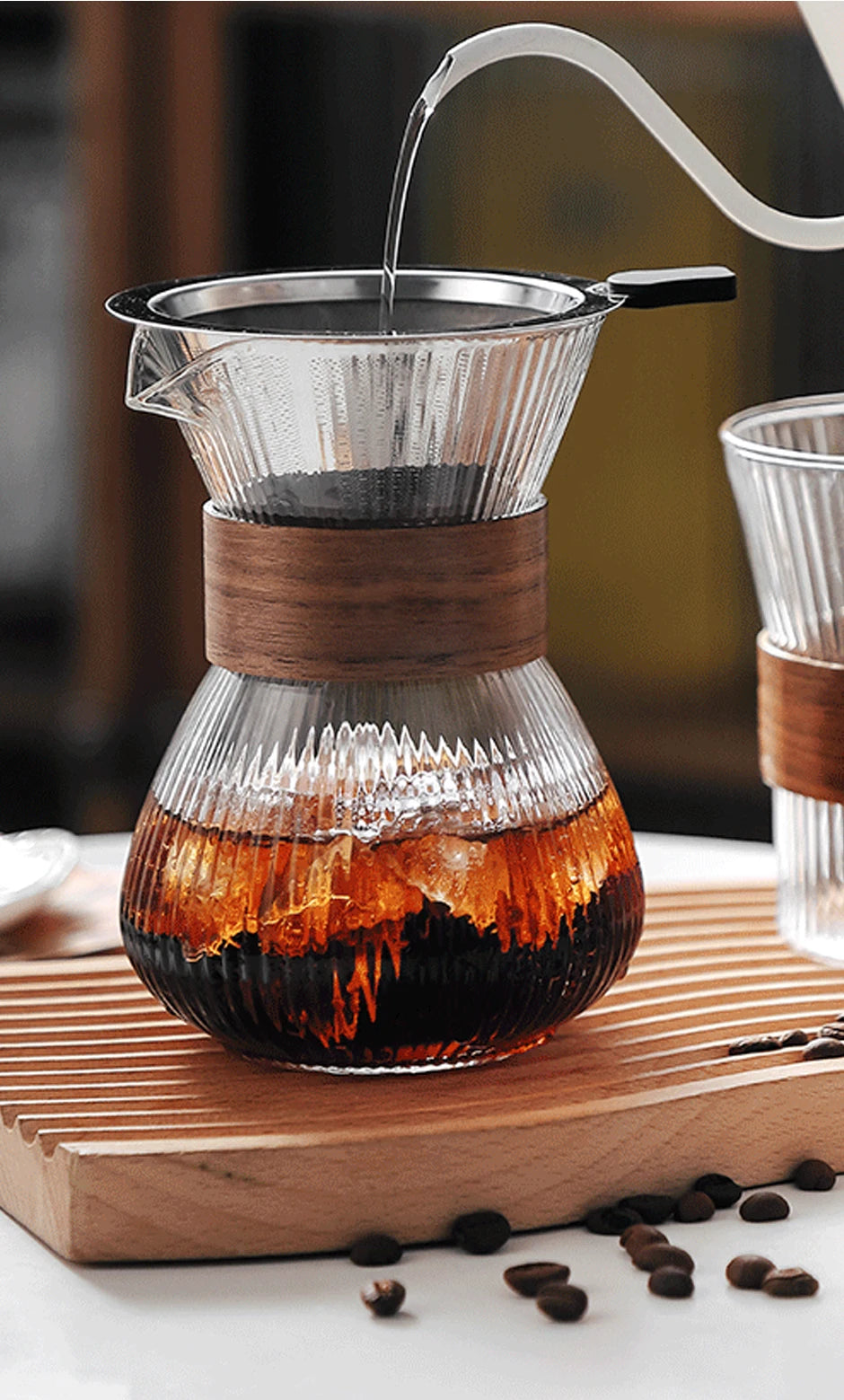 Refined Glass Coffee Kettle